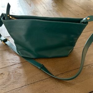 NWOT J. Crew convertible crossbody handbag, Green